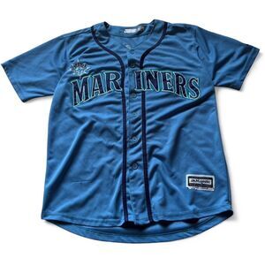 Majestic blue Seattle Mariners Felix Hernandez jersey